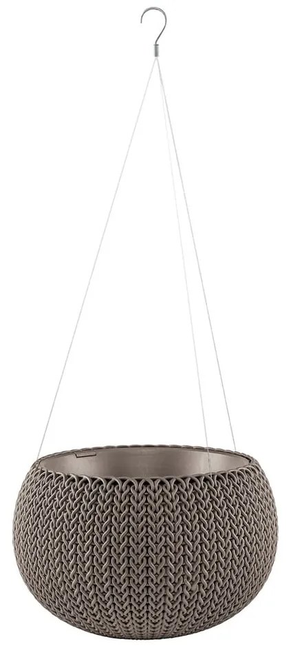 Пластмасова висяща стенна саксия за цветя ø 28 cm Cozy – Keter