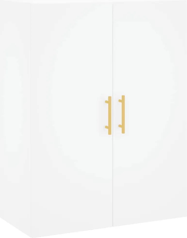 828412 vidaXL Стенен шкаф бял 69,5x34x90 см