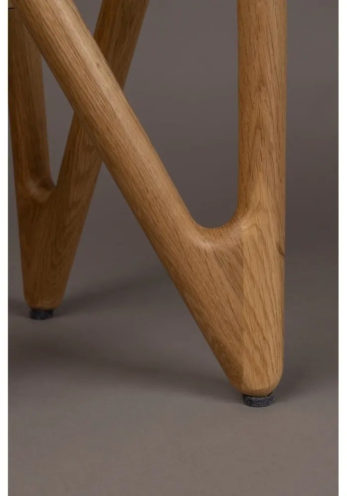 Кръгла странична масичка със стъклен плот ø 40 cm Naia – Dutchbone