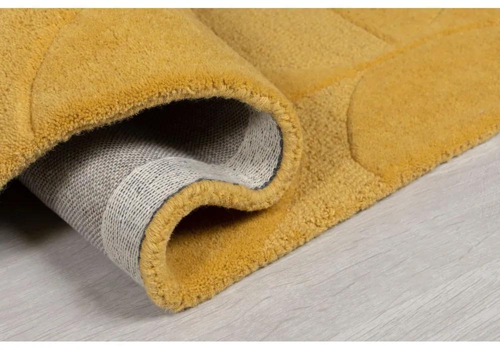 Жълт вълнен килим , 160 x 230 cm Gigi - Flair Rugs