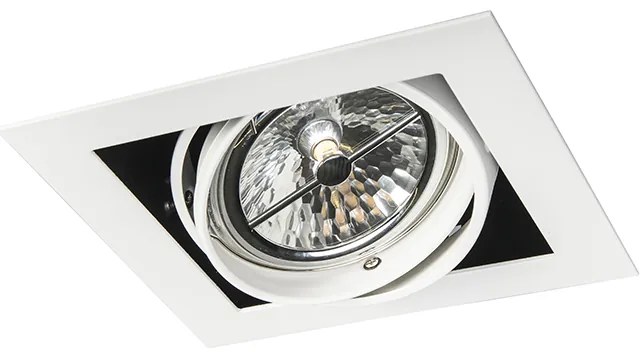 Комплект от 6 вградени прожектора бели AR111 регулируеми - Oneon