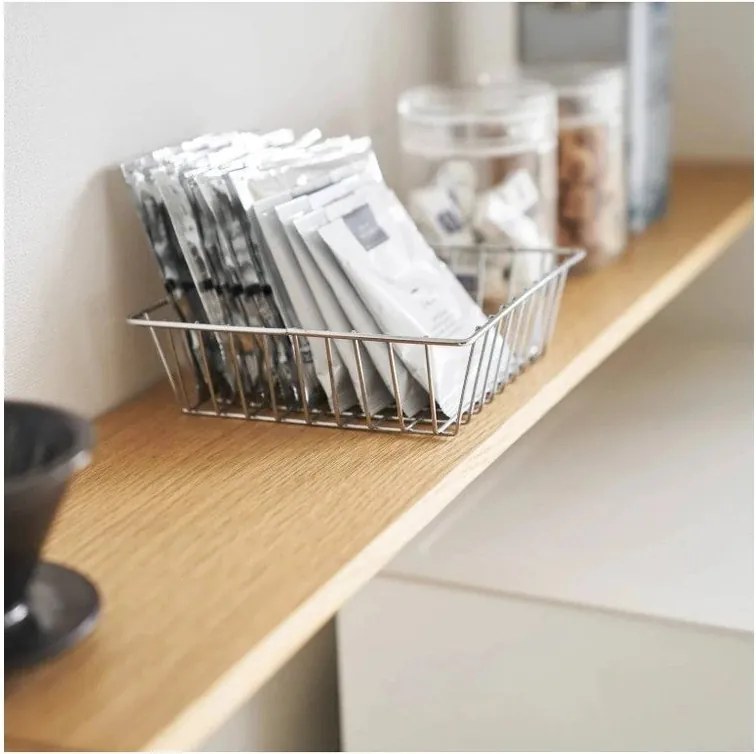 Бял/в естествен цвят дървен допълнителен рафт 28,5x8,5 cm Tower – YAMAZAKI