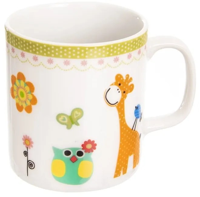 Детски порцеланов комплект за хранене от 3 части Жираф - Orion
