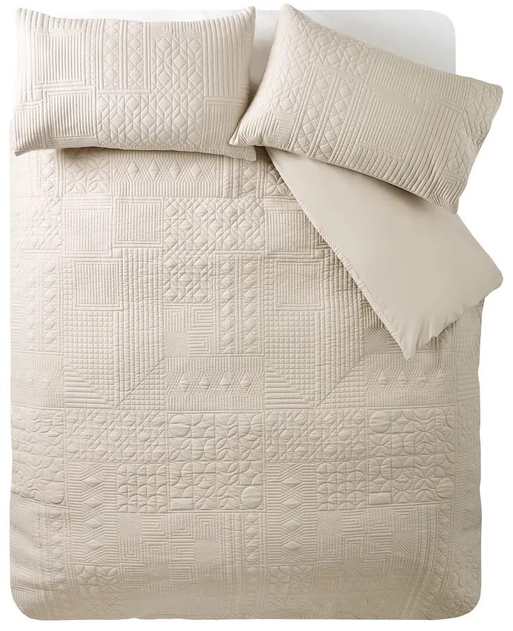 Бежово единично спално бельо 135x200 cm Folkstone Geo – Catherine Lansfield