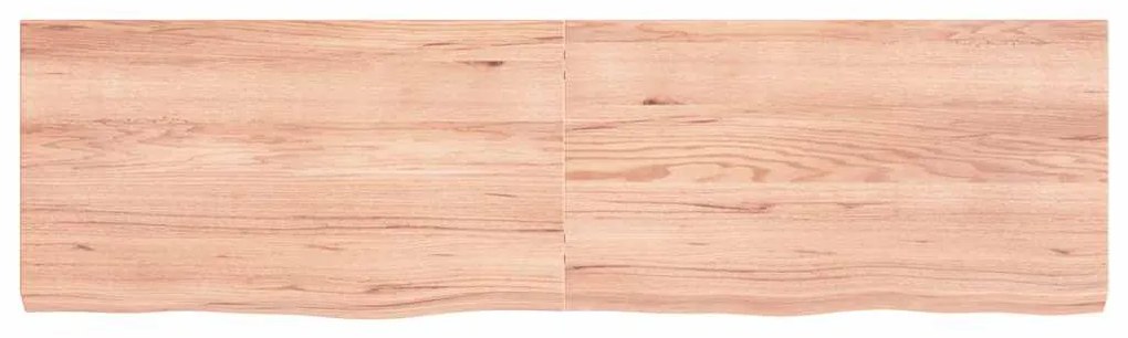 3156392 vidaXL Плот за маса светлокафяв 180x50x(2-6) см обработен масивен дъб