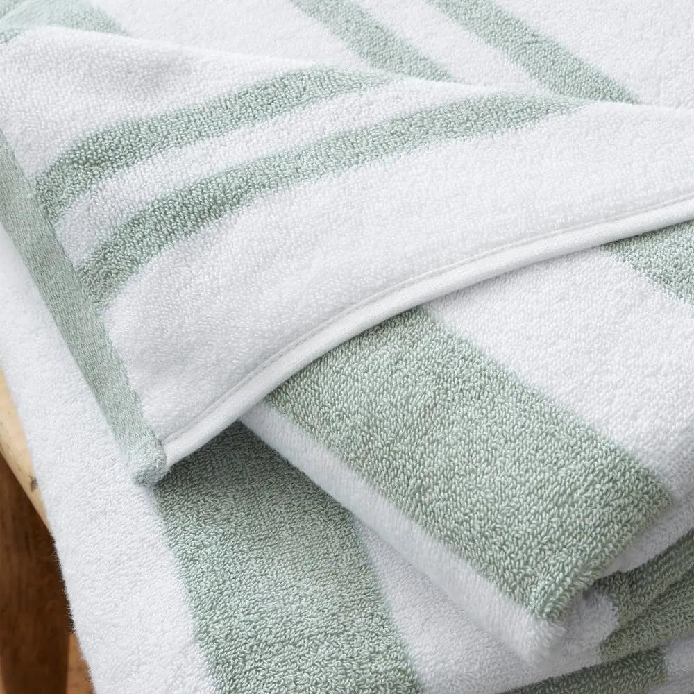 Сиво-бяла памучна кърпа за баня 90x140 cm - Bianca