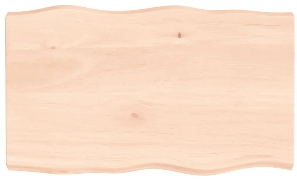 363889 vidaXL Плот за маса 100x60x(2-6) см необработено масивно дърво жив ръб