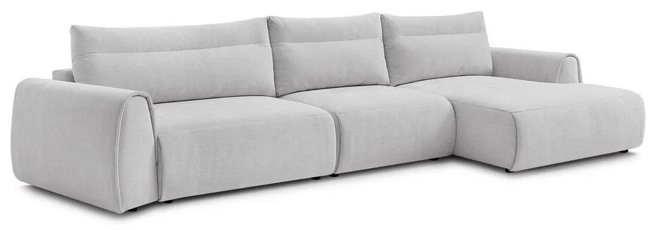 Светлосив ъглов диван Aden – Bobochic Paris