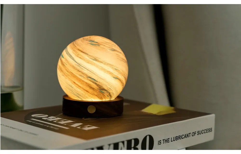 Кафява/в тъмно естествен цвят светлинна декорация с USB ø 8 cm Polar Cloud – Gingko