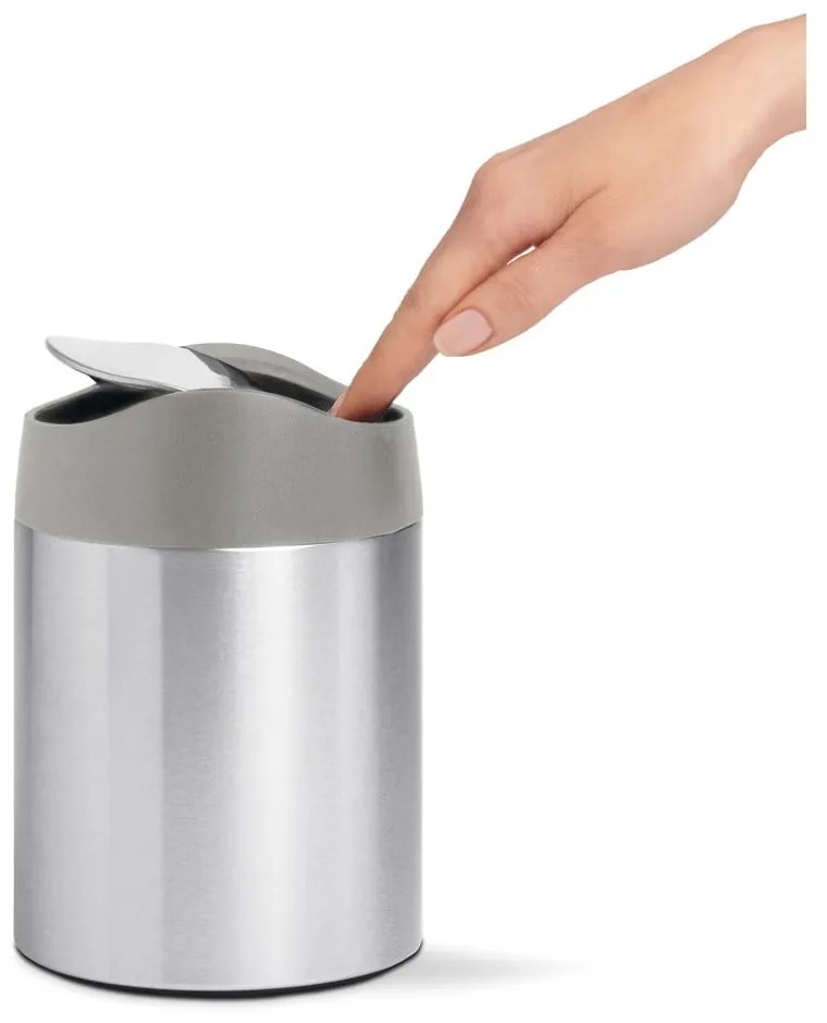 Кошче за отпадъци от неръждаема стомана 1,5 л Mini - simplehuman