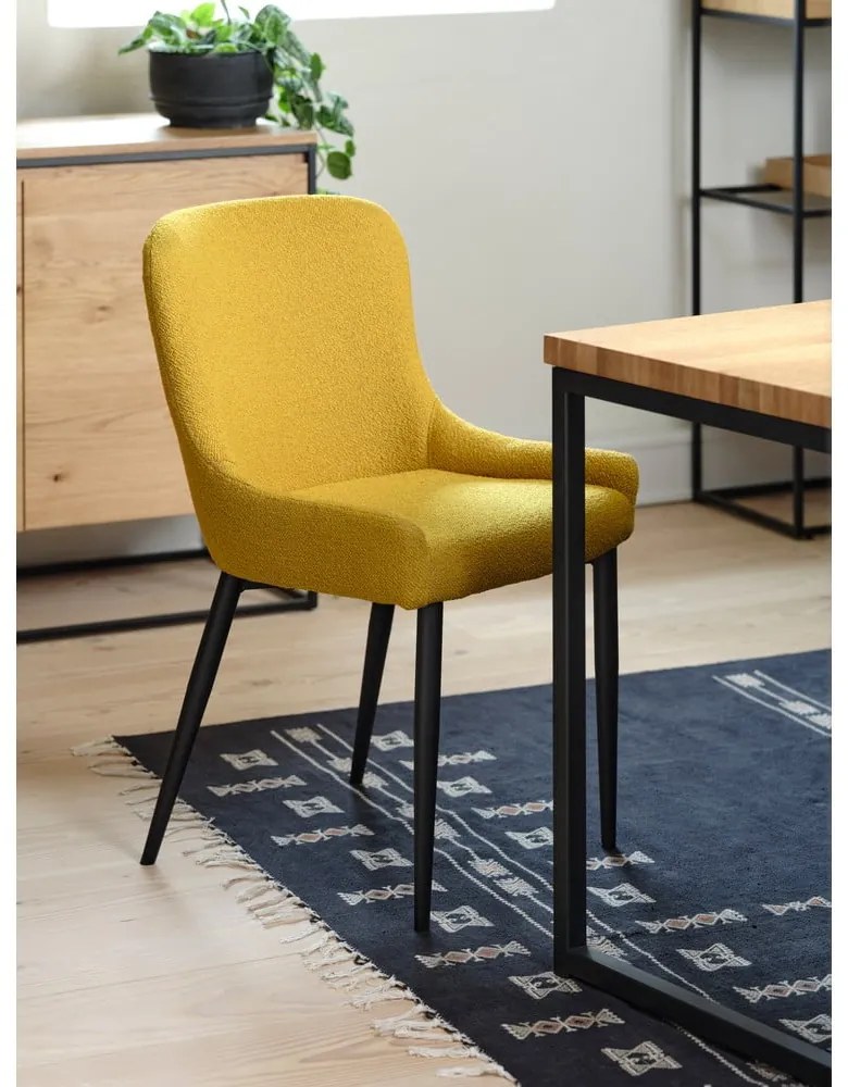 Жълт трапезен стол Ontario - Unique Furniture