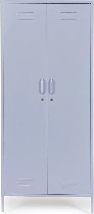 Светлосиньо метално заключващ се шкафче 80x185x50 cm Cambridge – Yes Everyday