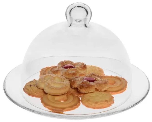 Стъклена чиния с капак комплект 21xh13,5см VIDIVI-BANQUET (67463M)