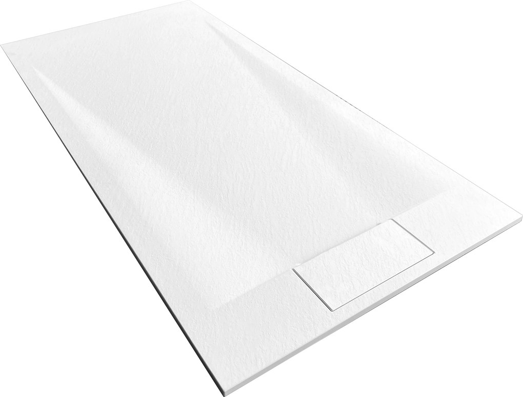Корито за душ кабина Rea Bazalt White 80x120