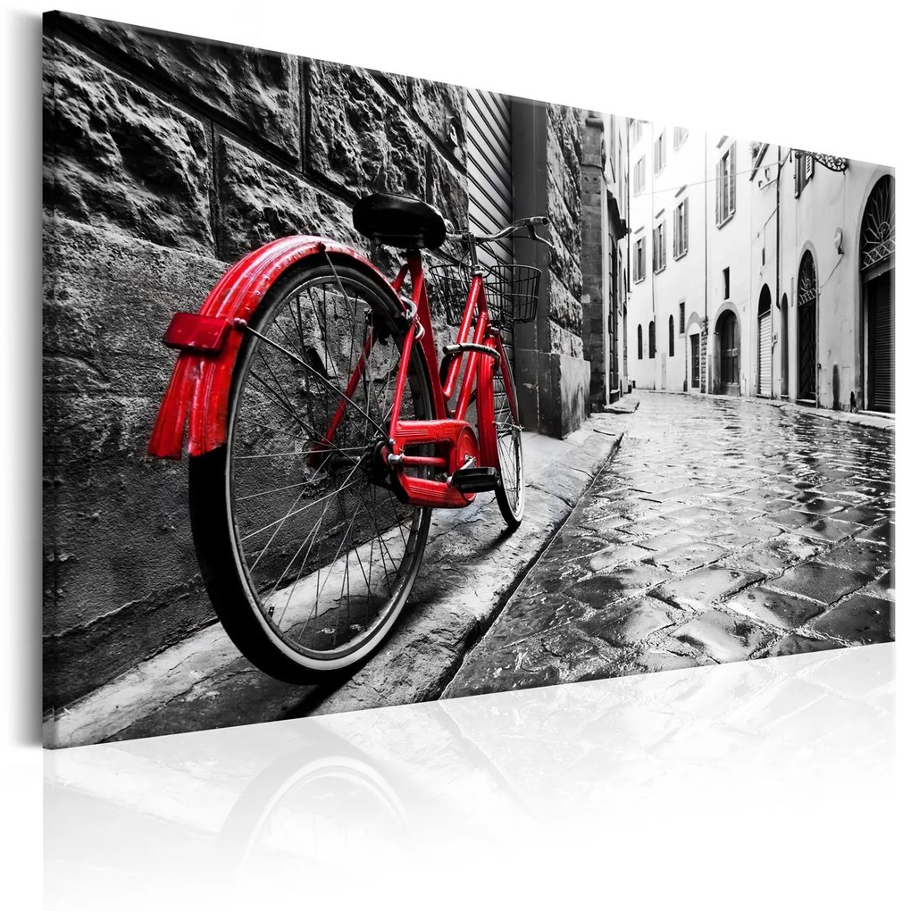 Печат върху платно - Vintage Red Bike 60x40
