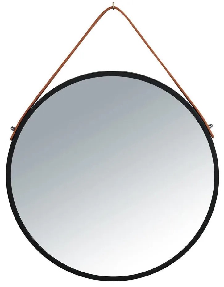 WENKO 24424100 - Огледало BORRONE 40x40 cm черно/сребристо