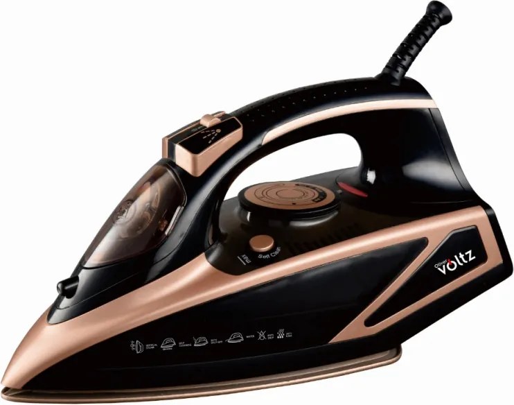 Втора ръка: Ютия Oliver Voltz OV51050I, 3000W, 420 ml, Керамика, Автоматично изключване, Парен удар, Черен/златист