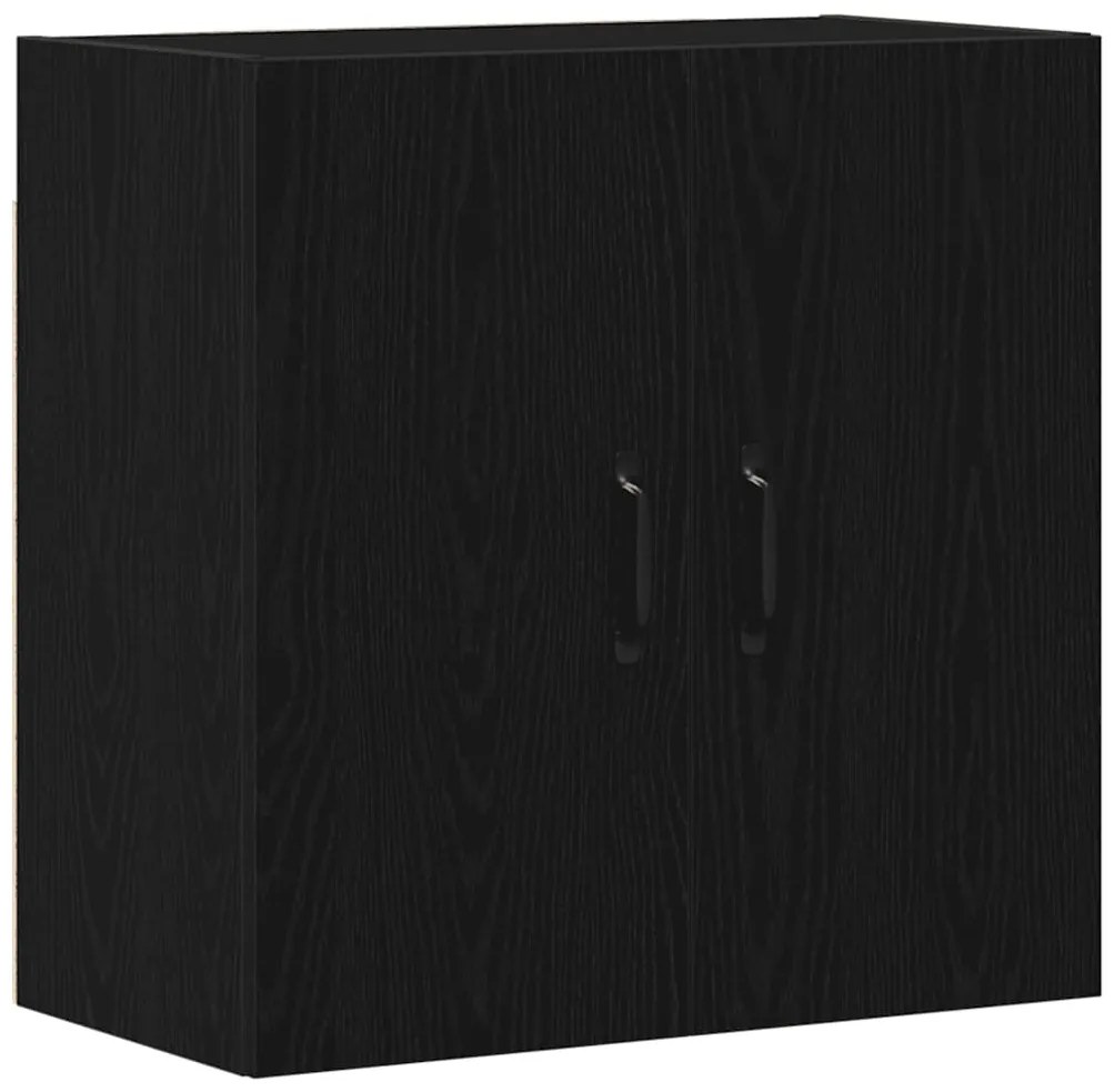 862113 vidaXL Стенен шкаф, черен дъб, 60x31x60 см, инженерно дърво