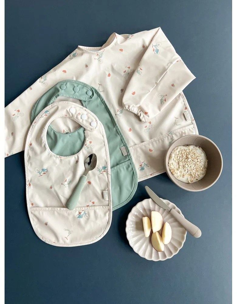 Бежови силиконови детски купички 2 бр. ø 13,5 cm Earth – Cam Cam Copenhagen