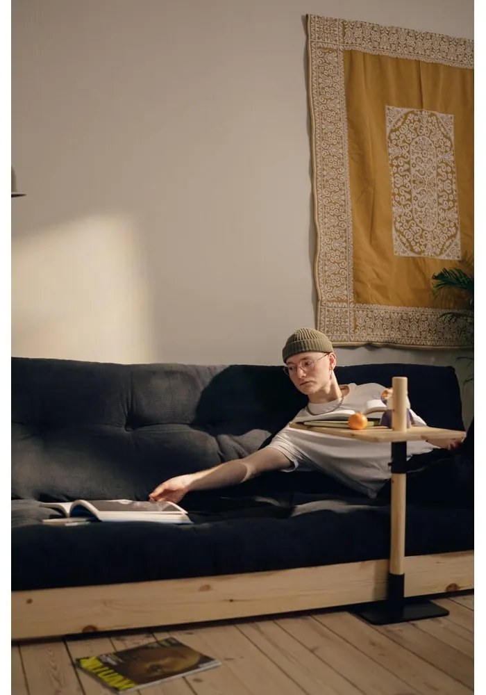 Кафяв разтегателен диван 196 cm Base – Karup Design