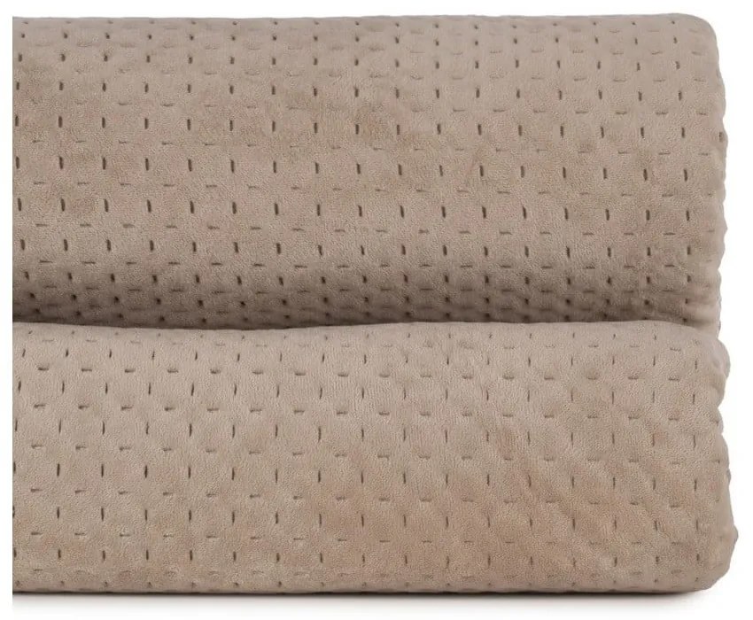 Бежово капитонирано покривало за легло 180x260 cm – Ixia