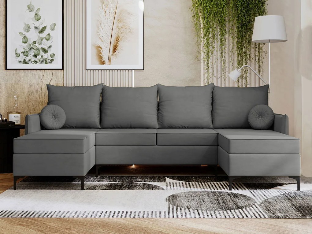 Ъглов диван Leon U-Gkri