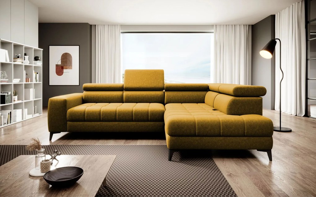 Ъглов диван Arono-Moustardi-Right