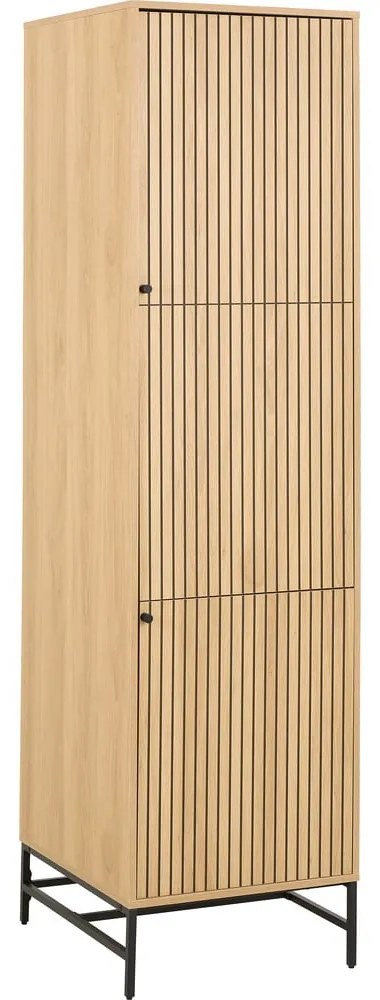 Гардероб от дъбов декор в естествен цвят 51x200x60 cm Albany – Actona