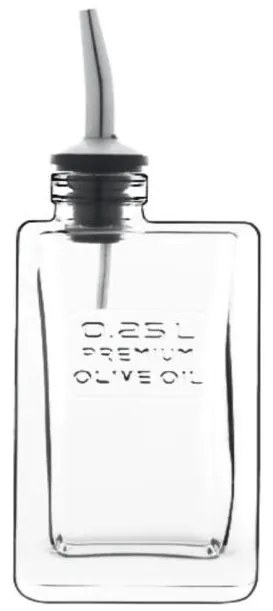 Luigi Bormioli - Стъклена бутилка за зехтин / олио, 250мл, OPTIMA-(H4992_25)
