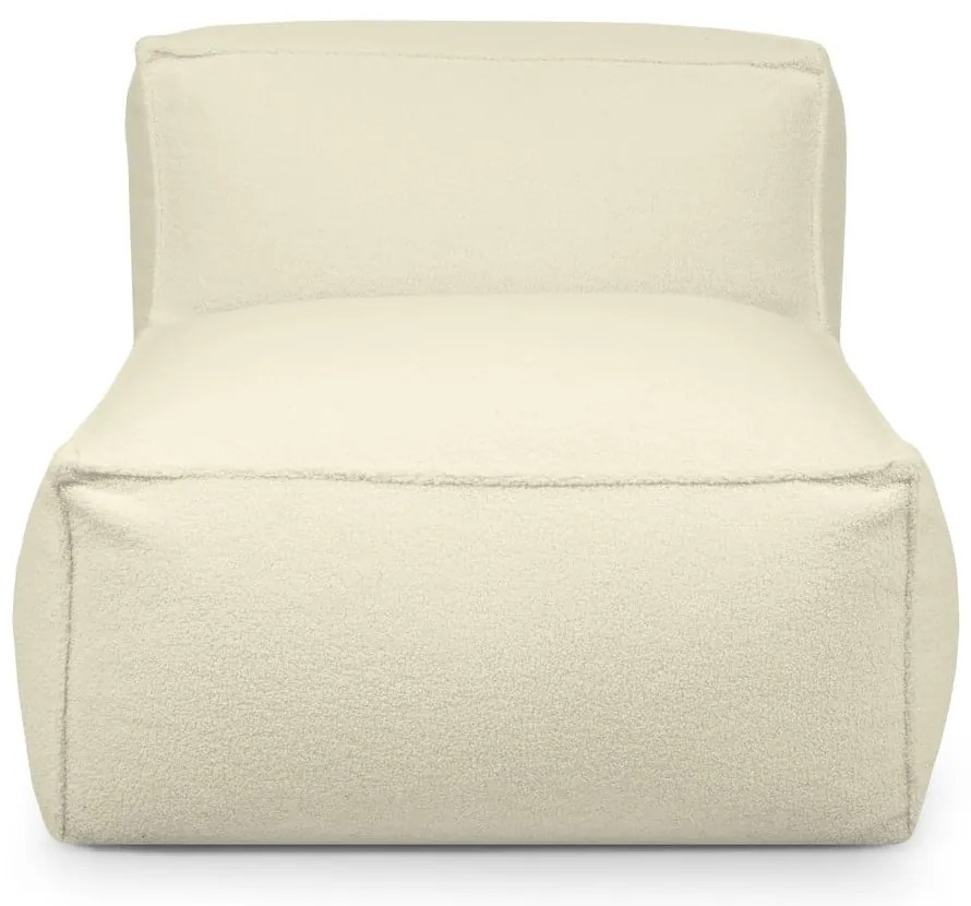 Кремав пуф от букле Mass Open Modul 90 – SLOWDOWN