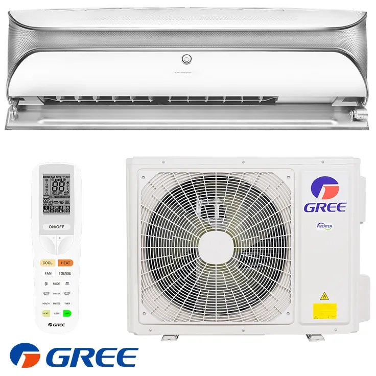 Инверторен климатик Gree Soyal II GWH18AKCXF-K6DNA1A, 18000 BTU, 37 м2, А++, Wi-Fi, R-32, Бял/сив
