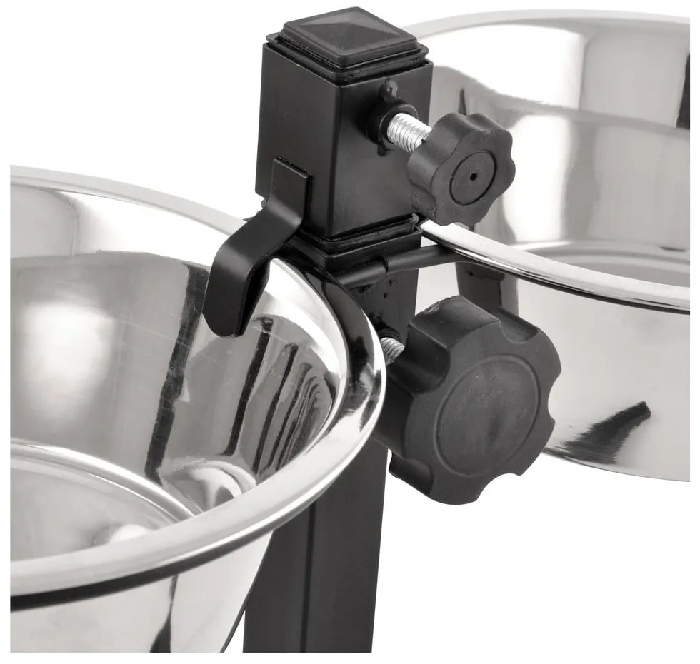 Комплект купички с основа за куче от неръждаема стомана – Love Story