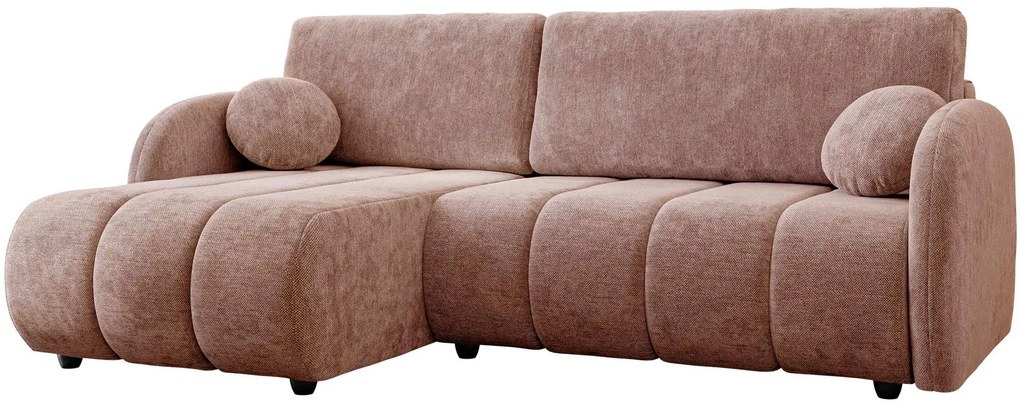 Ъглов диван Zara-Розово