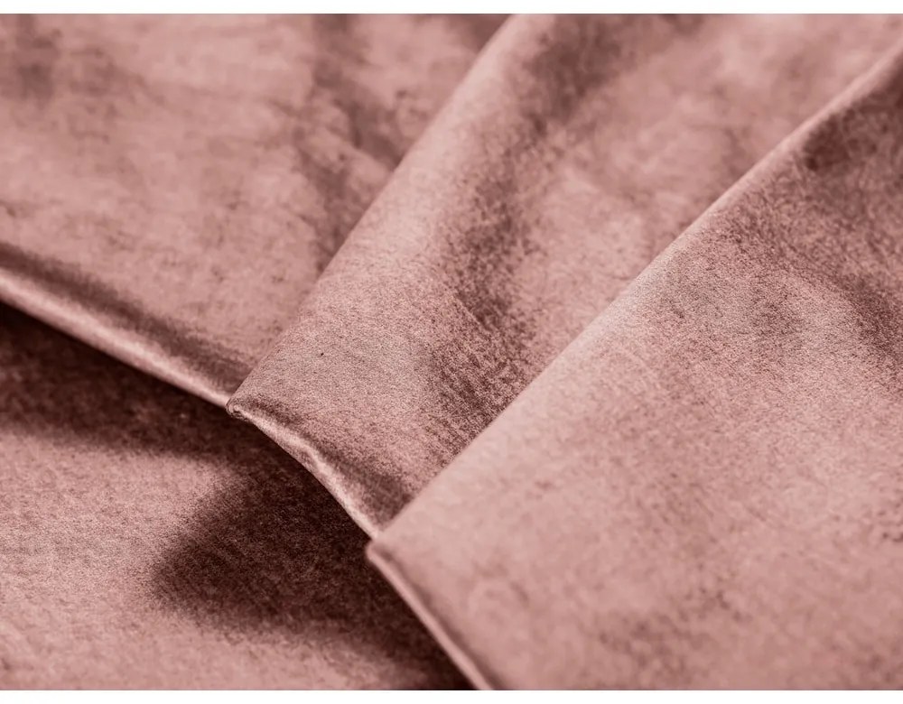 Розов кадифен разтегателен диван Luca - Milo Casa