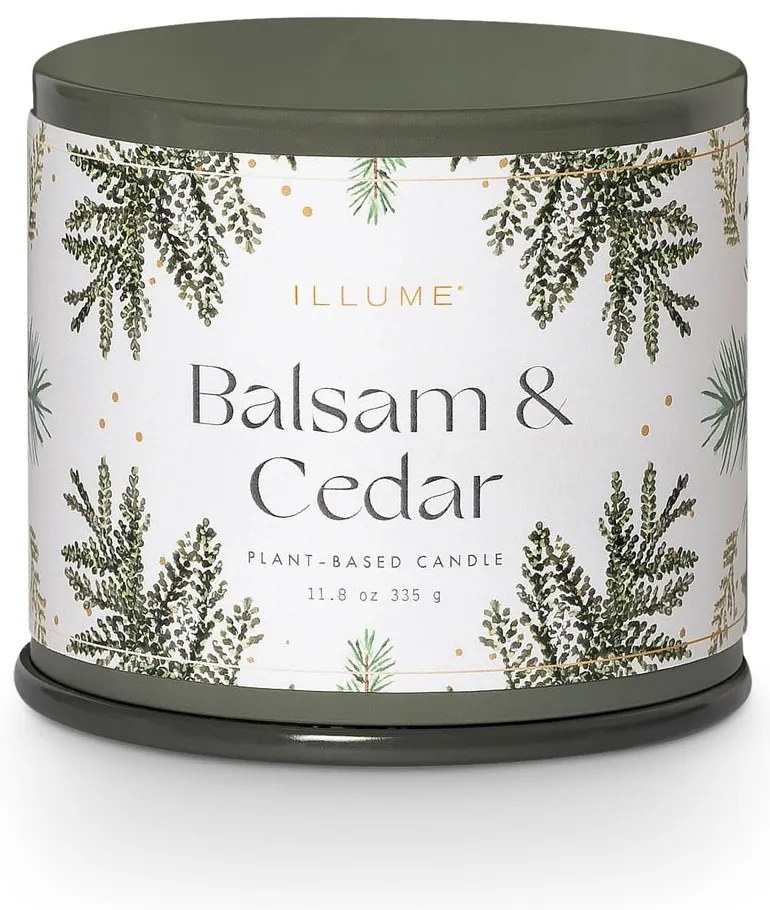 Ароматна свещ от соев восък с време на горене 50 часа Balsam &amp; Cedar – ILLUME x Bloomingville