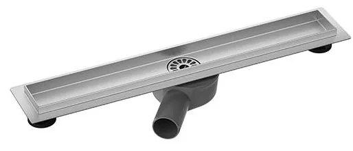 Отводнителен канал 64x8,1 cm сребрист/сив