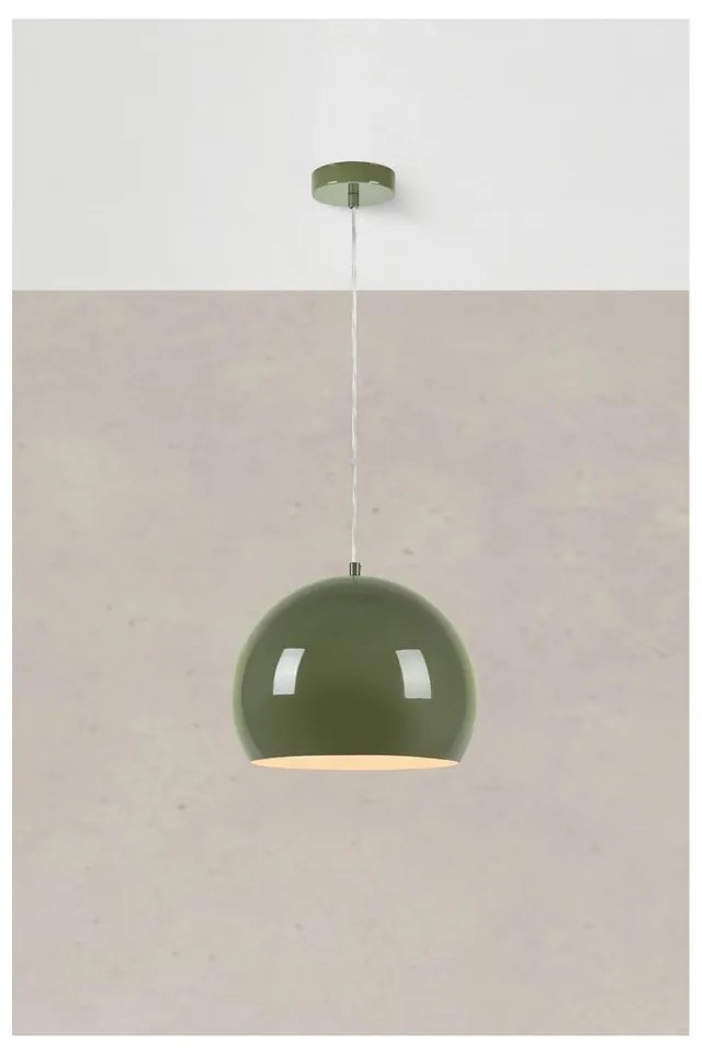 Зелено висящо осветително тяло с метален абажур ø 28 cm Pop – Markslöjd