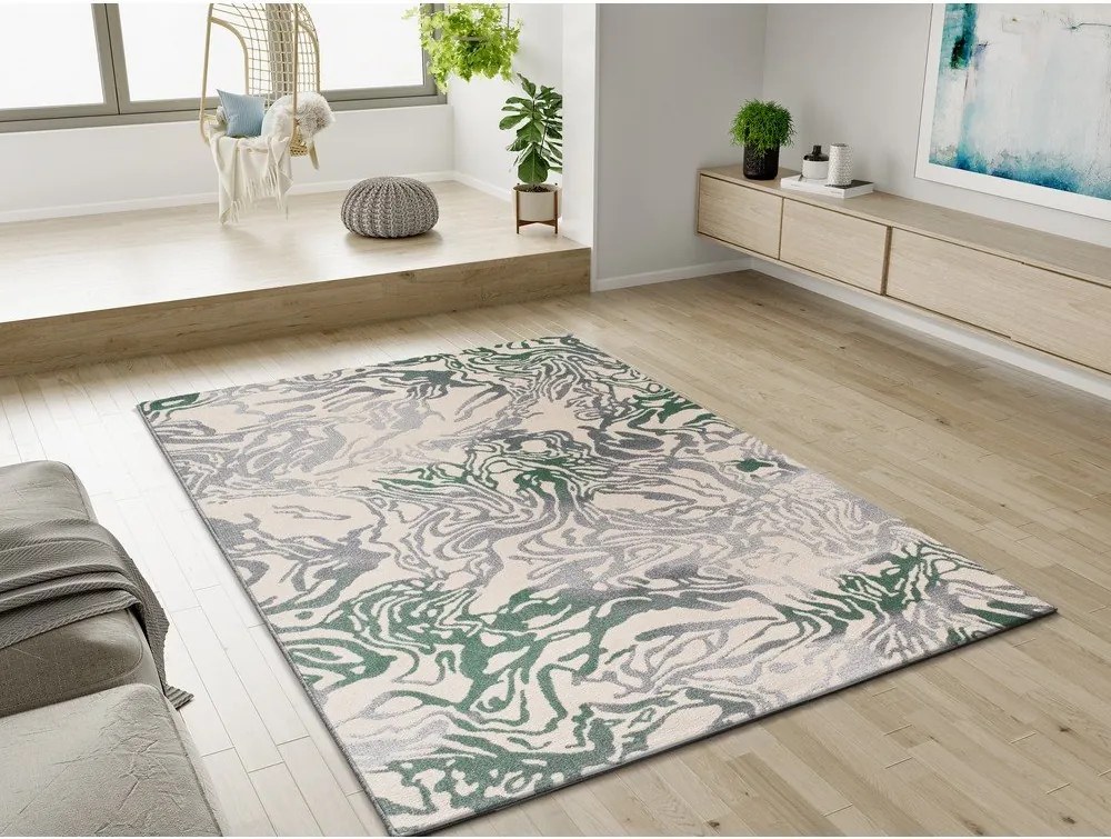 Зелен/бежов килим 133x190 cm Astra – Universal