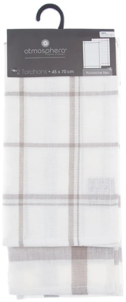 Сет традиционни кърпи atmosphera, 45x70cm, 2бр, Памук - Червен