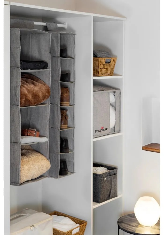 Сива компресионна кутия за съхранение , 125 л Oxford - Compactor