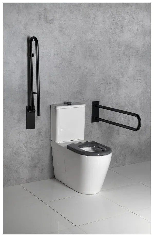 Стенен парапет за баня от неръждаема стомана 83 cm Handicap U – Sapho