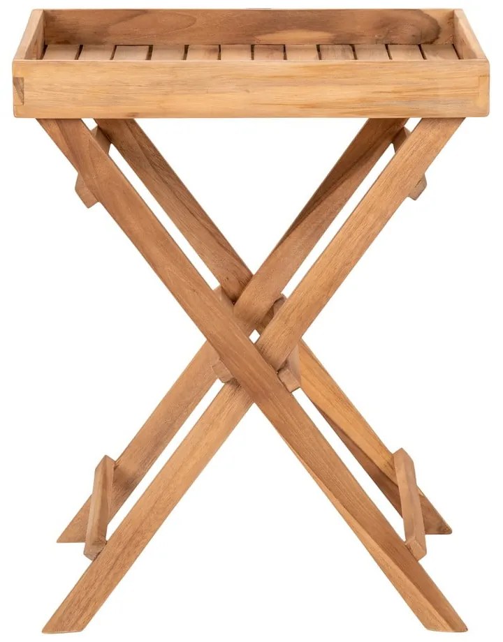 Градинска маса за сервиране от масивно тиково дърво 29x39 cm Ronda – House Nordic