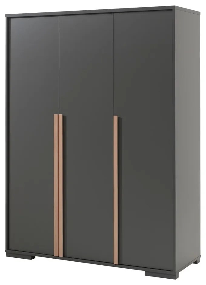 Тъмносив детски гардероб 146x195 cm London – Vipack