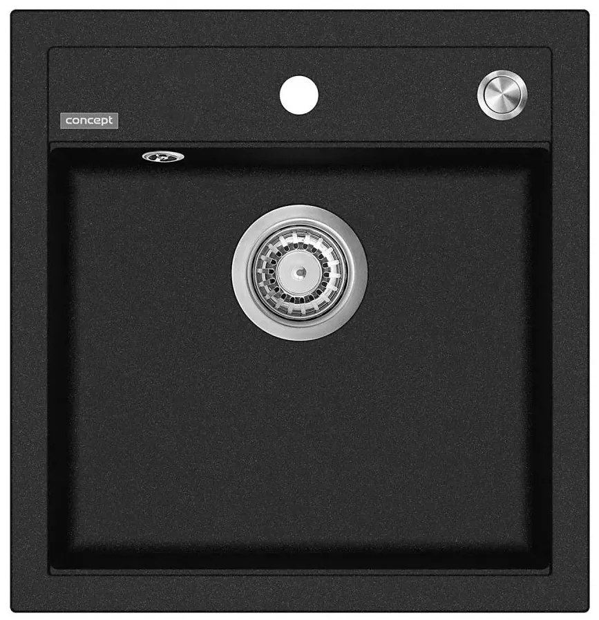 Concept DG00C50BC - Кухненска мивка CUBIS 49x51 см гранит/черна
