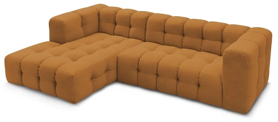 Ъглов диван в цвят жълта охра (ляв ъгъл) Cloud – Bobochic Paris
