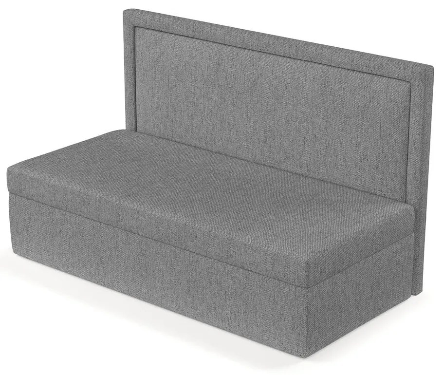 Сиво тапицирано единично легло 90x200 cm Scala – Maison de Rêve