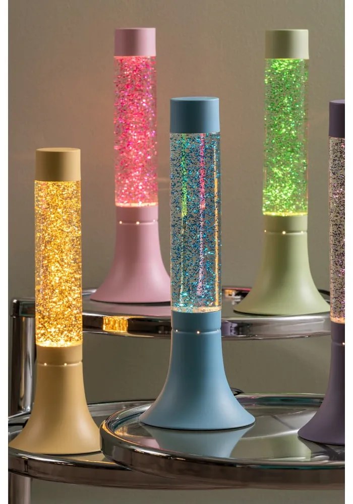 Зелена настолна лампа със стъклен абажур (височина 37,5 cm) Astro Glittler – Leitmotiv