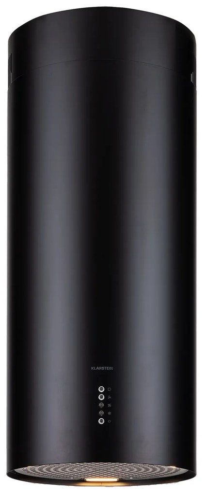 Klarstein Bolea, островен абсорбатор, Ø38см, режим на рециркулация/ засмукване на въздух, 600м³/ч, включително филтри с активен въглен