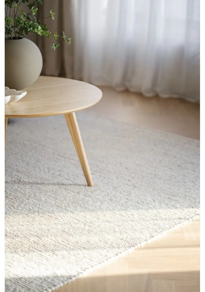 Кръгла маса за кафе в дъбов декор в естествен цвят 90x90 cm Yumi - Rowico