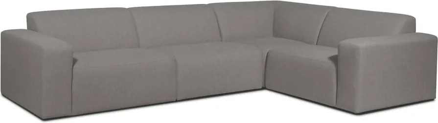 Сив ъглов диван (десен ъгъл) Roxy - Scandic